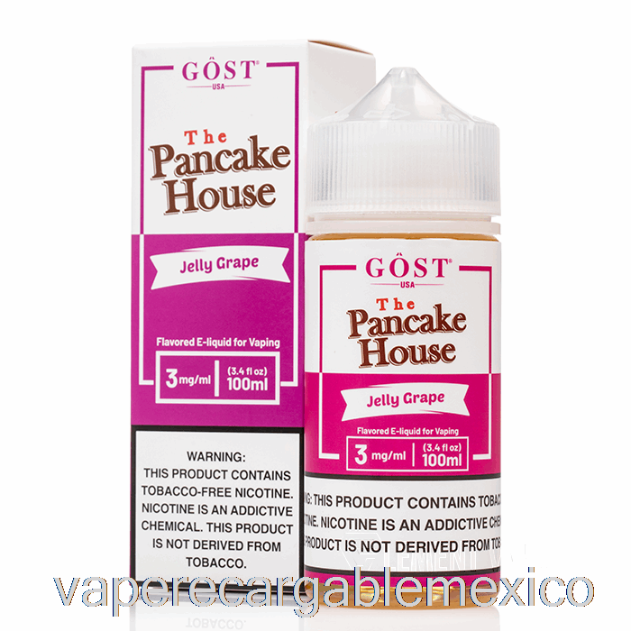 Vape Recargable Jalea De Uva - The Pancake House - Gost Vapor - 100ml 3mg